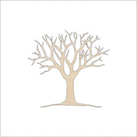 Tree Wood Craft Shape - Laser Cut Baltic Birch Unfinished DIY Wood Art Supplies TRE17 - The Wood Shape Store