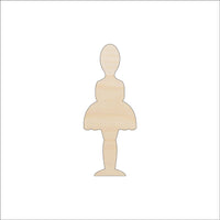 Ballerina Wood Craft Shape - Laser Cut Baltic Birch Unfinished DIY Wood Art Supplies SPT629 - The Wood Shape Store