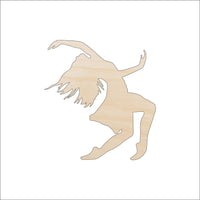 Dancer - Laser Cut Out Unfinished Wood Craft Shape SPT16 - The Wood Shape Store