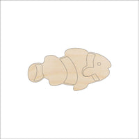 Clownfish Wood Craft Shape - Laser Cut Baltic Birch Unfinished DIY Wood Art Supplies FSH54 - The Wood Shape Store