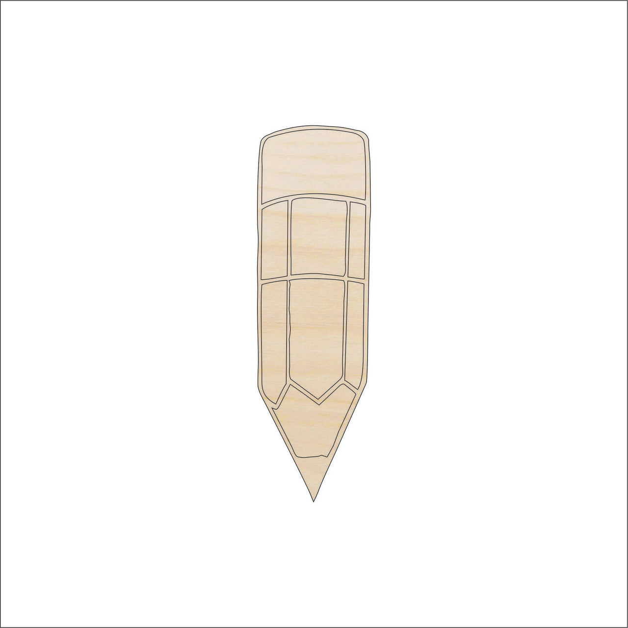 Pencil Wood Craft Shape - Laser Cut Baltic Birch Unfinished DIY Wood Art Supplies SCL7 - The Wood Shape Store