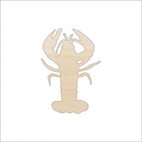 Lobster Wood Craft Shape - Laser Cut Baltic Birch Unfinished DIY Wood Art Supplies SEA138 - The Wood Shape Store