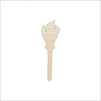 Torch Wood Craft Shape – Laser Cut Baltic Birch Unfinished DIY Art Supplies 4TH11 - The Wood Shape Store