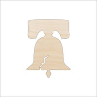 Liberty Bell Wood Craft Shape – Laser Cut Baltic Birch Unfinished DIY Wood Art Supplies 4TH14 - The Wood Shape Store