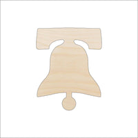 Liberty Bell Wood Craft Shape – Laser Cut Baltic Birch Unfinished DIY Wood Art Supplies 4TH17 - The Wood Shape Store