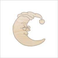 Moon Wood Craft Shape - Laser Cut Baltic Birch Unfinished DIY Wood Art Supplies SKY20 - The Wood Shape Store