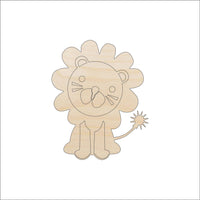 Lion Wood Craft Shape - Laser Cut Baltic Birch Unfinished DIY Wood Art Supplies CAT169 - The Wood Shape Store