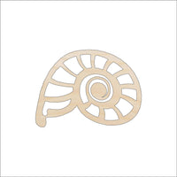 Shell Wood Craft Shape - Laser Cut Baltic Birch Unfinished DIY Wood Art Supplies SEA161 - The Wood Shape Store