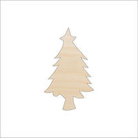 Tree Wood Craft Shape - Laser Cut Baltic Birch Unfinished DIY Wood Art Supplies XMS122 - The Wood Shape Store