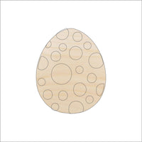 Easter Egg Wood Craft Shape - Laser Cut Baltic Birch Unfinished DIY Wood Art Supplies ESR30 - The Wood Shape Store