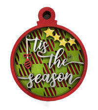 Christmas 3D Laser Cut Ornament – Baltic Birch Wood Craft Supplies | DIY Ornament Kit XM307 - The Wood Shape Store