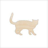 Cat Wood Craft Shape - Laser Cut Baltic Birch Unfinished DIY Wood Art Supplies CAT32 - The Wood Shape Store