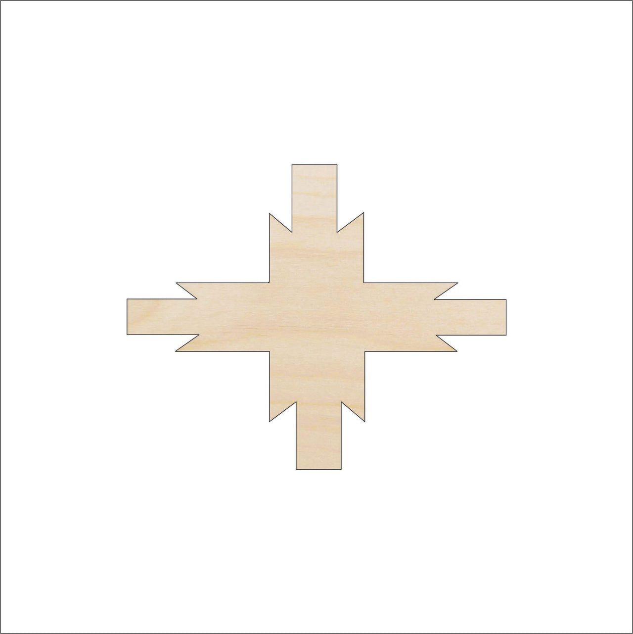 Southwest Wood Craft Shape - Laser Cut Baltic Birch Unfinished DIY Wood Art Supplies XTR28 - The Wood Shape Store