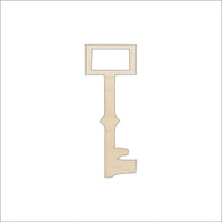 Key Wood Craft Shape - Laser Cut Baltic Birch Unfinished DIY Wood Art Supplies KEY29 - The Wood Shape Store