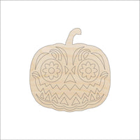 Pumpkin Wood Craft Shape – Laser Cut Baltic Birch Unfinished DIY Art Supplies FAL237 - The Wood Shape Store