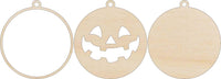 Pumpkin 3D Laser Cut Ornament – Baltic Birch Wood Craft Supplies | DIY Wood Ornament Kit HA24 - The Wood Shape Store