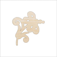 Flower Wood Craft Shape - Laser Cut Baltic Birch Unfinished DIY Wood Art Supplies FLR28 - The Wood Shape Store