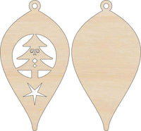 Tree 3D Laser Cut Ornament – Baltic Birch Wood Craft Supplies | DIY Wood Ornament Kit XM92 - The Wood Shape Store
