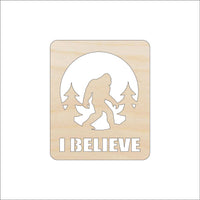 Bigfoot Wood Craft Shape – Laser Cut Baltic Birch Unfinished DIY Wood Art Supplies MYTH121 - The Wood Shape Store