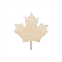 Leaf Wood Craft Shape - Laser Cut Baltic Birch Unfinished DIY Wood Art Supplies LEF2 - The Wood Shape Store