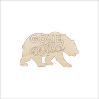 Bear Wood Craft Shape – Laser Cut Baltic Birch Unfinished DIY Wood Art Supplies BER45 - The Wood Shape Store