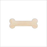Dog Bone Wood Craft Shape - Laser Cut Baltic Birch Unfinished DIY Wood Art Supplies DOG2 - The Wood Shape Store