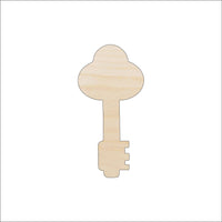 Key Wood Craft Shape - Laser Cut Baltic Birch Unfinished DIY Wood Art Supplies KEY35 - The Wood Shape Store