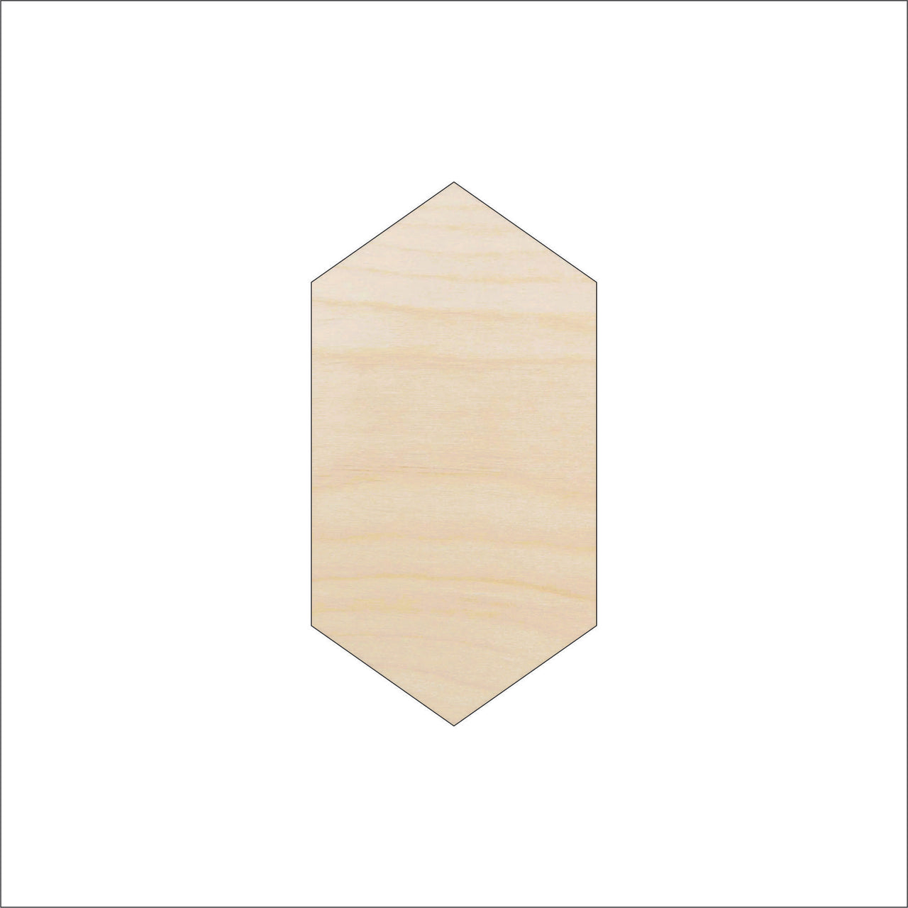 Diamond Wood Craft Shape - Laser Cut Baltic Birch Unfinished DIY Wood Art Supplies BSC7 - The Wood Shape Store