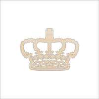 Crown Wood Craft Shape - Laser Cut Baltic Birch Unfinished DIY Wood Art Supplies CLT83 - The Wood Shape Store