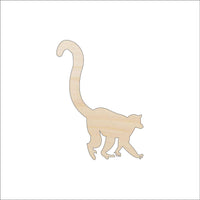 Lemur Wood Craft Shape – Laser Cut Baltic Birch Unfinished DIY Wood Art Supplies ANML83 - The Wood Shape Store