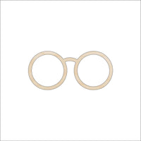 Glasses Wood Craft Shape - Laser Cut Baltic Birch Unfinished DIY Wood Art Supplies CLT40 - The Wood Shape Store
