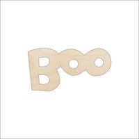 Boo Wood Craft Shape - Laser Cut Baltic Birch Unfinished DIY Wood Art Supplies FAL235 - The Wood Shape Store