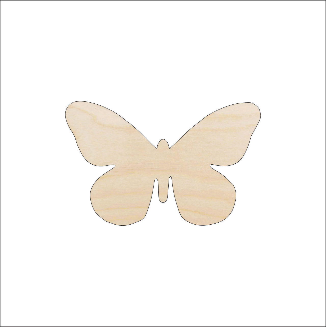 Butterfly Wood Craft Shape - Laser Cut Baltic Birch Unfinished DIY Wood Art Supplies BUG42 - The Wood Shape Store