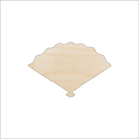 Fan Wood Craft Shape - Laser Cut Baltic Birch Unfinished DIY Wood Art Supplies CLT27 - The Wood Shape Store