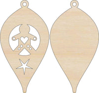 Gingerbread 3D Laser Cut Ornament – Baltic Birch Wood Craft Supplies | DIY Wood Kit XM84 - The Wood Shape Store