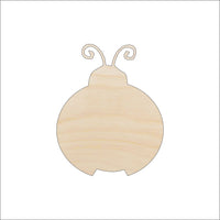 Ladybug Wood Craft Shape - Laser Cut Baltic Birch Unfinished DIY Wood Art Supplies BUG55 - The Wood Shape Store