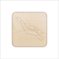 Scuba Diver Wood Craft Shape - Laser Cut Baltic Birch Unfinished DIY Wood Art Supplies SPT410 - The Wood Shape Store
