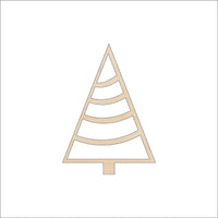 Tree Wood Craft Shape - Laser Cut Baltic Birch Unfinished DIY Wood Art Supplies TRE128 - The Wood Shape Store