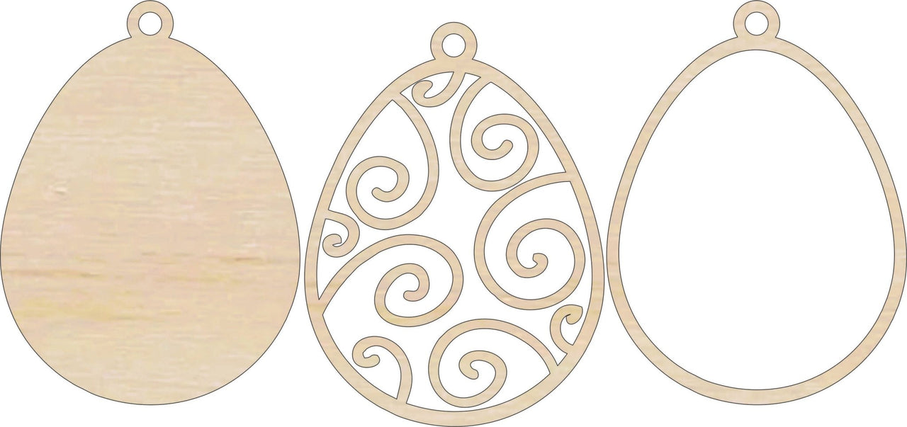 Easter 3D Laser Cut Ornament – Baltic Birch Wood Craft Supplies | DIY Wood Ornament Kit ES22 - The Wood Shape Store