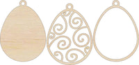 Easter 3D Laser Cut Ornament – Baltic Birch Wood Craft Supplies | DIY Wood Ornament Kit ES22 - The Wood Shape Store