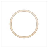 Hoop Wood Craft Shape - Laser Cut Baltic Birch Unfinished DIY Wood Art Supplies BSC29 - The Wood Shape Store