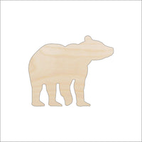 Bear Wood Craft Shape – Laser Cut Baltic Birch Unfinished DIY Wood Art Supplies BER57 - The Wood Shape Store