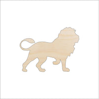 Lion Wood Craft Shape - Laser Cut Baltic Birch Unfinished DIY Wood Art Supplies CAT13 - The Wood Shape Store