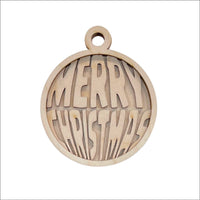 Christmas 3D Laser Cut Ornament – Baltic Birch Wood Craft Supplies | DIY Wood Ornament Kit XM16 - The Wood Shape Store