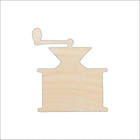 Coffee Grinder Wood Craft Shape - Laser Cut Baltic Birch Unfinished DIY Wood Art Supplies FOD74 - The Wood Shape Store