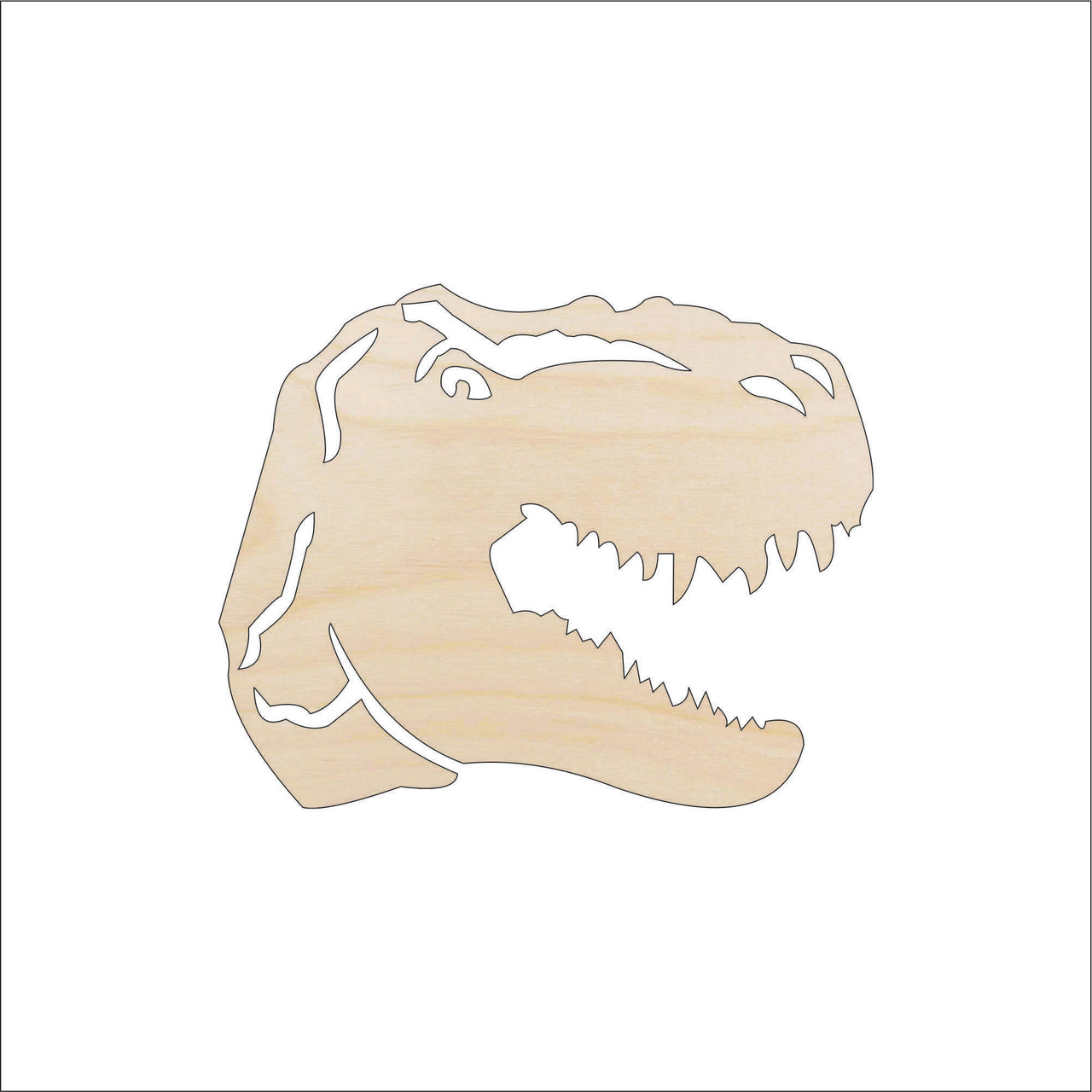 Dinosaur - Wood Craft Shape - Laser Cut Baltic Birch Unfinished DIY Wood Art Supplies DIN19 - The Wood Shape Store