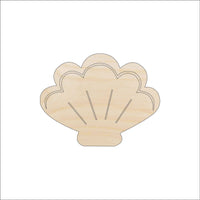 Shell Wood Craft Shape - Laser Cut Baltic Birch Unfinished DIY Wood Art Supplies SEA74 - The Wood Shape Store