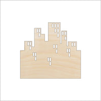 City Wood Craft Shape – Laser Cut Baltic Birch Unfinished DIY Wood Art Supplies BLD26 - The Wood Shape Store