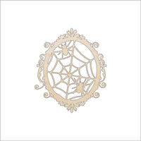 Spider Web Craft Shape - Laser Cut Baltic Birch Unfinished DIY Wood Art Supplies FAL31 - The Wood Shape Store