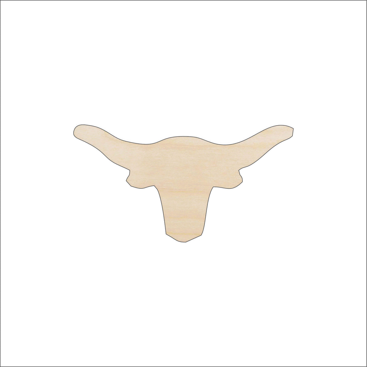 Cow Wood Craft Shape - Laser Cut Baltic Birch Unfinished DIY Wood Art Supplies COW20 - The Wood Shape Store